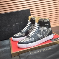 Cheap Philipp Plein PP High Tops Shoes For Men #1265785 Replica Wholesale [$105.00 USD] [ITEM#1265785] on Replica Philipp Plein PP High Tops Shoes