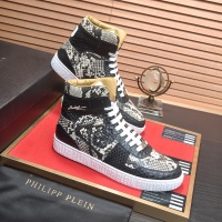 Cheap Philipp Plein PP High Tops Shoes For Men #1265785 Replica Wholesale [$105.00 USD] [ITEM#1265785] on Replica Philipp Plein PP High Tops Shoes