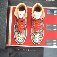 Cheap Philipp Plein PP High Tops Shoes For Men #1265786 Replica Wholesale [$105.00 USD] [ITEM#1265786] on Replica Philipp Plein PP High Tops Shoes