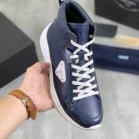 Cheap Prada High Top Shoes For Men #1266055 Replica Wholesale [$105.00 USD] [ITEM#1266055] on Replica Prada High Top Shoes