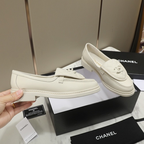 Cheap Chanel Leather Shoes For Women #1266959 Replica Wholesale [$92.00 USD] [ITEM#1266959] on Replica 