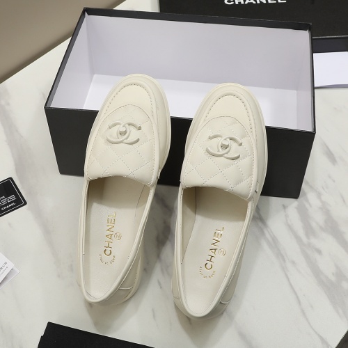 Cheap Chanel Leather Shoes For Women #1266959 Replica Wholesale [$92.00 USD] [ITEM#1266959] on Replica 