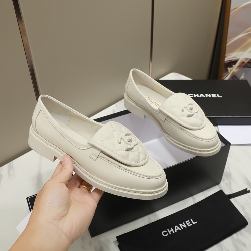 Cheap Chanel Leather Shoes For Women #1266959 Replica Wholesale [$92.00 USD] [ITEM#1266959] on Replica 