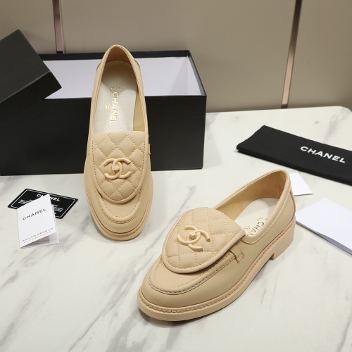 Cheap Chanel Leather Shoes For Women #1266960 Replica Wholesale [$92.00 USD] [ITEM#1266960] on Replica Chanel Leather Shoes