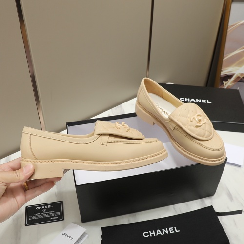 Cheap Chanel Leather Shoes For Women #1266960 Replica Wholesale [$92.00 USD] [ITEM#1266960] on Replica Chanel Leather Shoes