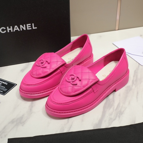 Cheap Chanel Leather Shoes For Women #1266961 Replica Wholesale [$92.00 USD] [ITEM#1266961] on Replica Chanel Leather Shoes