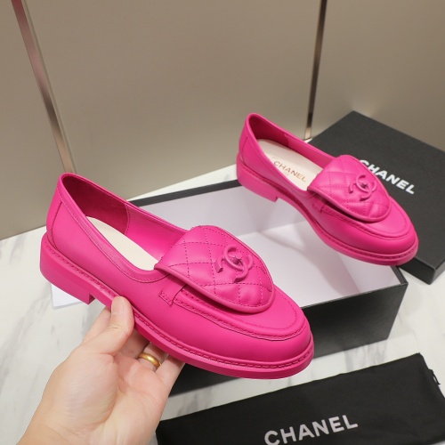 Cheap Chanel Leather Shoes For Women #1266961 Replica Wholesale [$92.00 USD] [ITEM#1266961] on Replica Chanel Leather Shoes