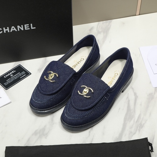 Cheap Chanel Leather Shoes For Women #1266968 Replica Wholesale [$92.00 USD] [ITEM#1266968] on Replica Chanel Leather Shoes