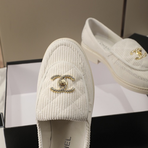 Cheap Chanel Leather Shoes For Women #1266969 Replica Wholesale [$92.00 USD] [ITEM#1266969] on Replica Chanel Leather Shoes