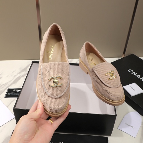 Cheap Chanel Leather Shoes For Women #1266970 Replica Wholesale [$92.00 USD] [ITEM#1266970] on Replica Chanel Leather Shoes