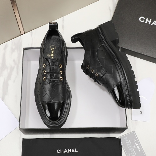 Cheap Chanel Leather Shoes For Women #1266973 Replica Wholesale [$100.00 USD] [ITEM#1266973] on Replica 