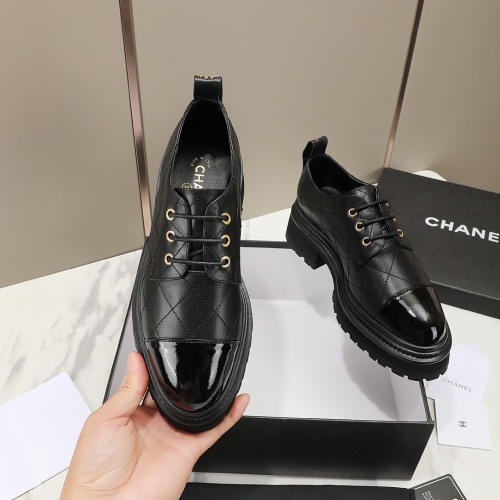 Cheap Chanel Leather Shoes For Women #1266973 Replica Wholesale [$100.00 USD] [ITEM#1266973] on Replica 