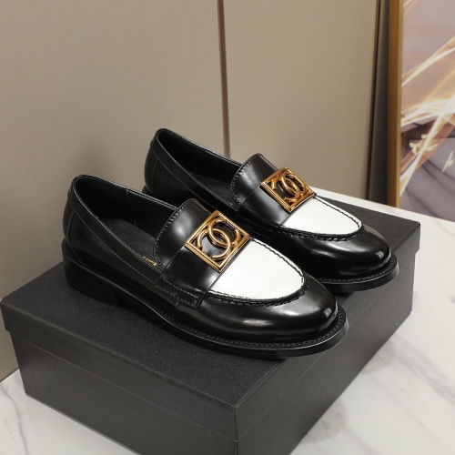 Cheap Chanel Leather Shoes For Women #1266978 Replica Wholesale [$98.00 USD] [ITEM#1266978] on Replica Chanel Leather Shoes