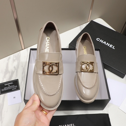 Cheap Chanel Leather Shoes For Women #1266979 Replica Wholesale [$98.00 USD] [ITEM#1266979] on Replica Chanel Leather Shoes