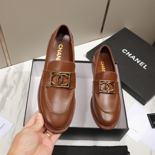 Cheap Chanel Leather Shoes For Women #1266981 Replica Wholesale [$98.00 USD] [ITEM#1266981] on Replica 