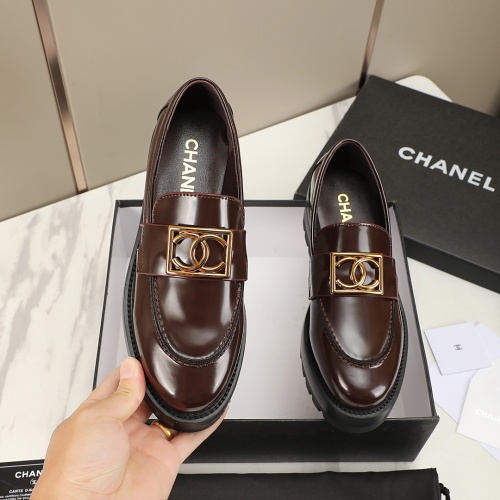 Cheap Chanel Leather Shoes For Women #1266984 Replica Wholesale [$102.00 USD] [ITEM#1266984] on Replica 