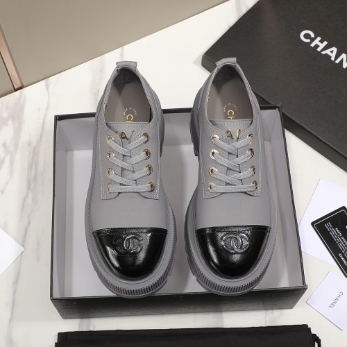 Cheap Chanel Leather Shoes For Women #1266985 Replica Wholesale [$98.00 USD] [ITEM#1266985] on Replica 