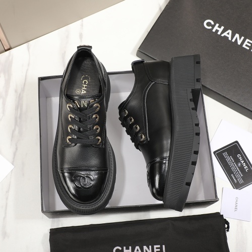 Cheap Chanel Leather Shoes For Women #1266986 Replica Wholesale [$98.00 USD] [ITEM#1266986] on Replica 