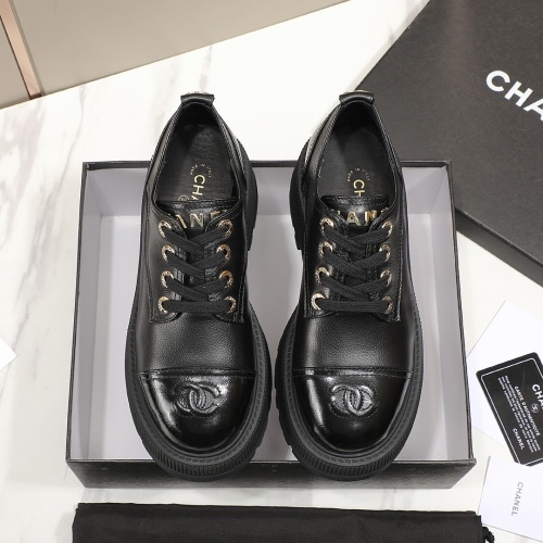 Cheap Chanel Leather Shoes For Women #1266986 Replica Wholesale [$98.00 USD] [ITEM#1266986] on Replica 