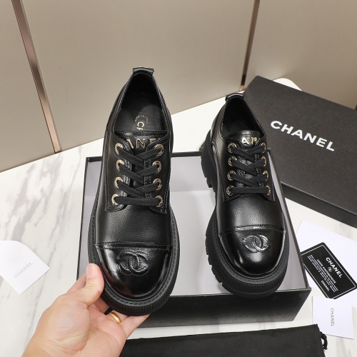 Cheap Chanel Leather Shoes For Women #1266986 Replica Wholesale [$98.00 USD] [ITEM#1266986] on Replica 