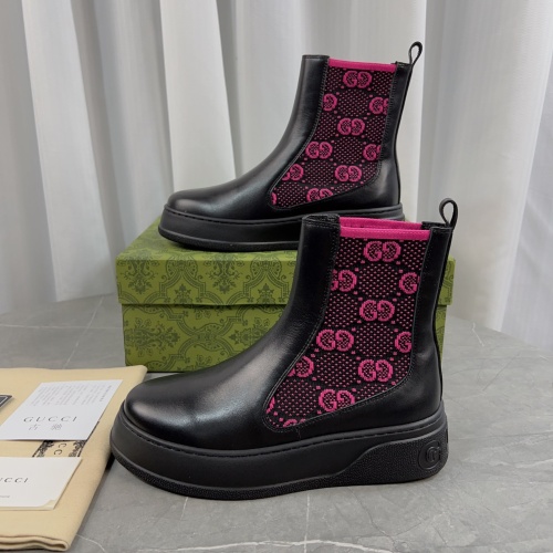 Cheap Gucci Boots For Women #1266991 Replica Wholesale [$115.00 USD] [ITEM#1266991] on Replica 