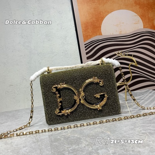 Cheap Dolce &amp; Gabbana D&amp;G AAA Quality Messenger Bags For Women #1267017 Replica Wholesale [$105.00 USD] [ITEM#1267017] on Replica Dolce &amp; Gabbana D&amp;G AAA Quality Messenger Bags