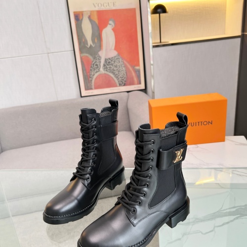 Cheap Louis Vuitton Boots For Women #1267023 Replica Wholesale [$102.00 USD] [ITEM#1267023] on Replica Louis Vuitton Boots