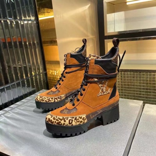 Cheap Louis Vuitton Boots For Women #1267034 Replica Wholesale [$100.00 USD] [ITEM#1267034] on Replica Louis Vuitton Boots