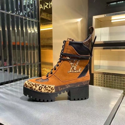 Cheap Louis Vuitton Boots For Women #1267034 Replica Wholesale [$100.00 USD] [ITEM#1267034] on Replica Louis Vuitton Boots