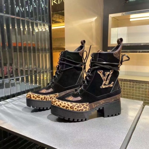 Cheap Louis Vuitton Boots For Women #1267035 Replica Wholesale [$100.00 USD] [ITEM#1267035] on Replica Louis Vuitton Boots