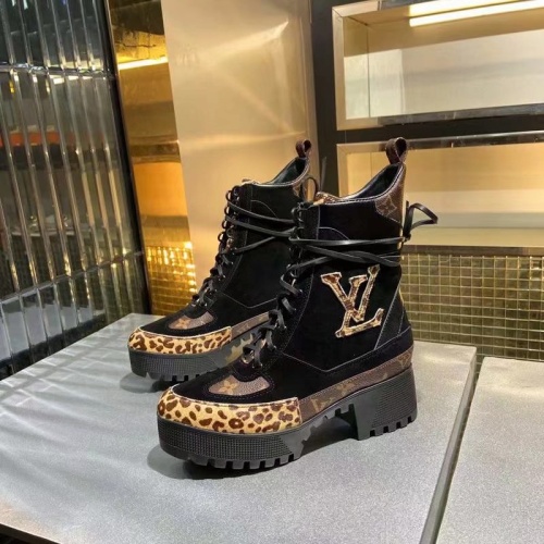 Cheap Louis Vuitton Boots For Women #1267035 Replica Wholesale [$100.00 USD] [ITEM#1267035] on Replica Louis Vuitton Boots