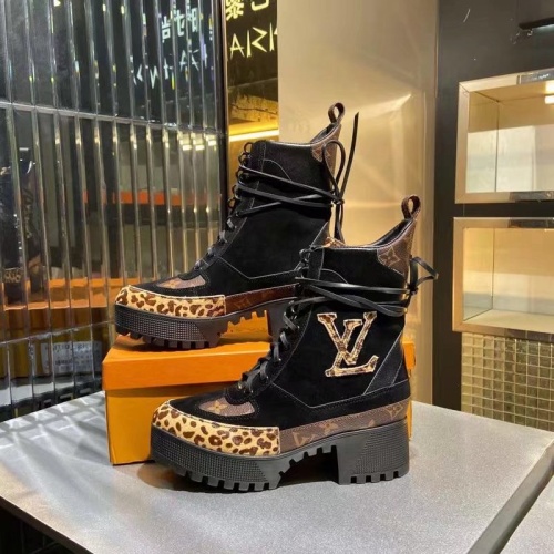 Cheap Louis Vuitton Boots For Women #1267035 Replica Wholesale [$100.00 USD] [ITEM#1267035] on Replica Louis Vuitton Boots