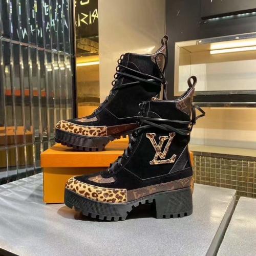 Cheap Louis Vuitton Boots For Women #1267035 Replica Wholesale [$100.00 USD] [ITEM#1267035] on Replica Louis Vuitton Boots