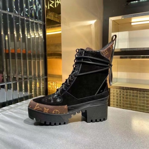 Cheap Louis Vuitton Boots For Women #1267037 Replica Wholesale [$100.00 USD] [ITEM#1267037] on Replica Louis Vuitton Boots