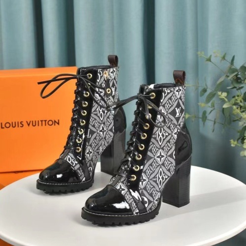 Cheap Louis Vuitton Boots For Women #1267042 Replica Wholesale [$92.00 USD] [ITEM#1267042] on Replica Louis Vuitton Boots