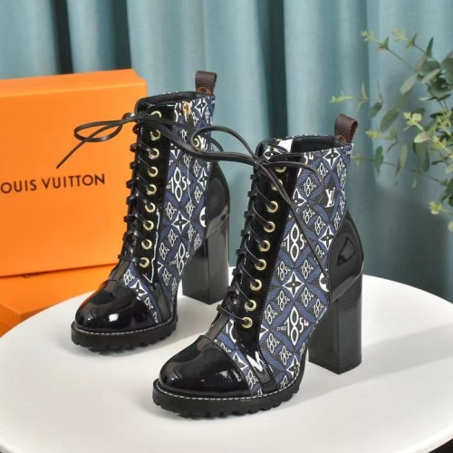 Cheap Louis Vuitton Boots For Women #1267045 Replica Wholesale [$92.00 USD] [ITEM#1267045] on Replica Louis Vuitton Boots