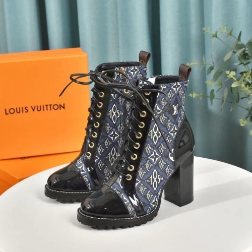 Cheap Louis Vuitton Boots For Women #1267045 Replica Wholesale [$92.00 USD] [ITEM#1267045] on Replica Louis Vuitton Boots