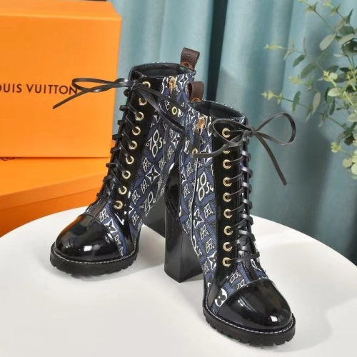 Cheap Louis Vuitton Boots For Women #1267045 Replica Wholesale [$92.00 USD] [ITEM#1267045] on Replica Louis Vuitton Boots