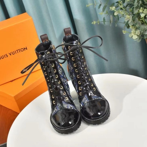 Cheap Louis Vuitton Boots For Women #1267045 Replica Wholesale [$92.00 USD] [ITEM#1267045] on Replica Louis Vuitton Boots