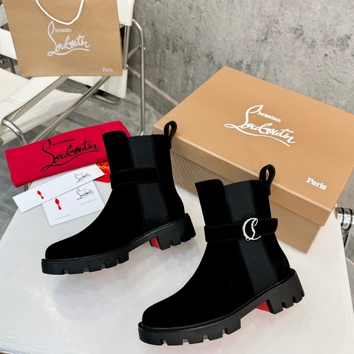 Cheap Christian Louboutin Boots For Women #1267052 Replica Wholesale [$112.00 USD] [ITEM#1267052] on Replica Christian Louboutin Boots