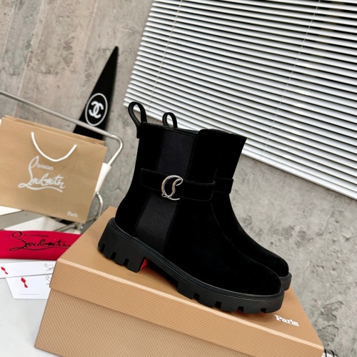 Cheap Christian Louboutin Boots For Women #1267052 Replica Wholesale [$112.00 USD] [ITEM#1267052] on Replica Christian Louboutin Boots