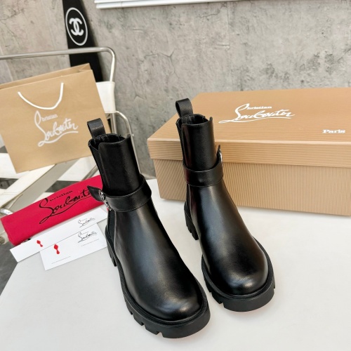 Cheap Christian Louboutin Boots For Women #1267056 Replica Wholesale [$112.00 USD] [ITEM#1267056] on Replica Christian Louboutin Boots