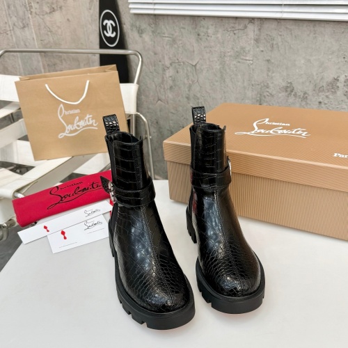 Cheap Christian Louboutin Boots For Women #1267058 Replica Wholesale [$112.00 USD] [ITEM#1267058] on Replica Christian Louboutin Boots