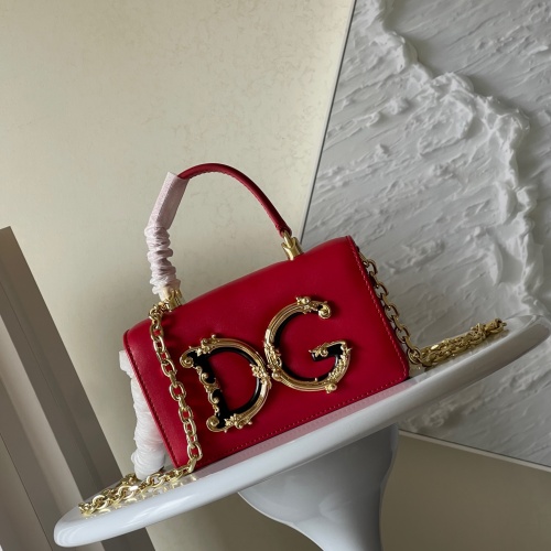 Cheap Dolce &amp; Gabbana D&amp;G AAA Quality Messenger Bags For Women #1267064 Replica Wholesale [$115.00 USD] [ITEM#1267064] on Replica Dolce &amp; Gabbana D&amp;G AAA Quality Messenger Bags