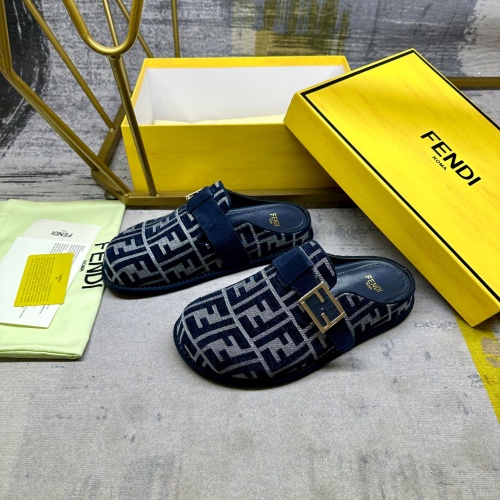 Cheap Fendi Slippers For Men #1267066 Replica Wholesale [$88.00 USD] [ITEM#1267066] on Replica Fendi Slippers