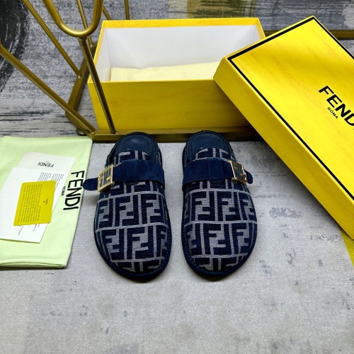 Cheap Fendi Slippers For Men #1267066 Replica Wholesale [$88.00 USD] [ITEM#1267066] on Replica Fendi Slippers