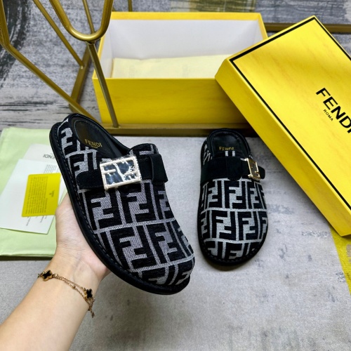 Cheap Fendi Slippers For Women #1267067 Replica Wholesale [$88.00 USD] [ITEM#1267067] on Replica Fendi Slippers