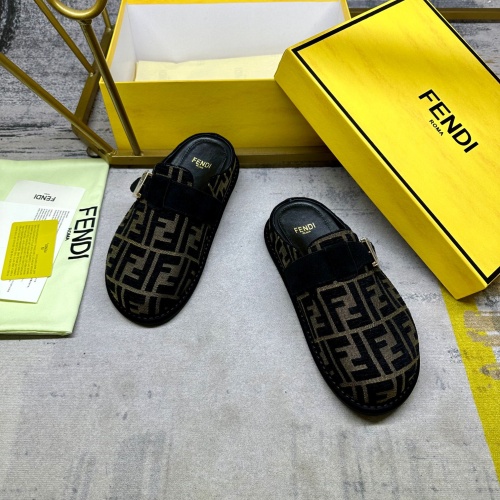 Cheap Fendi Slippers For Women #1267069 Replica Wholesale [$88.00 USD] [ITEM#1267069] on Replica Fendi Slippers