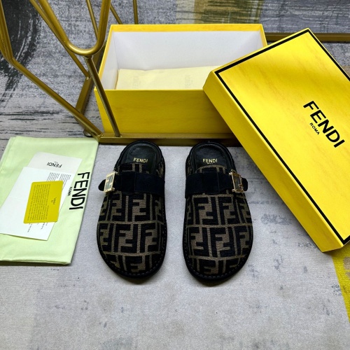 Cheap Fendi Slippers For Men #1267070 Replica Wholesale [$88.00 USD] [ITEM#1267070] on Replica Fendi Slippers