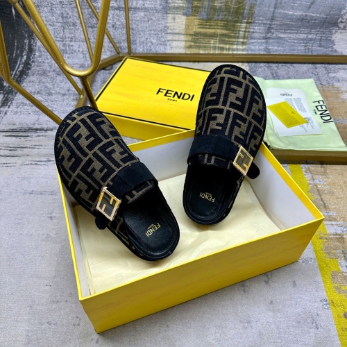 Cheap Fendi Slippers For Men #1267070 Replica Wholesale [$88.00 USD] [ITEM#1267070] on Replica Fendi Slippers